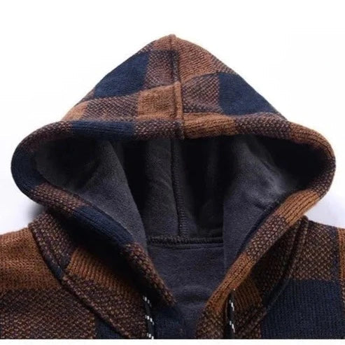 Jaqueta Xadrez com Capuz - Estilo e Conforto