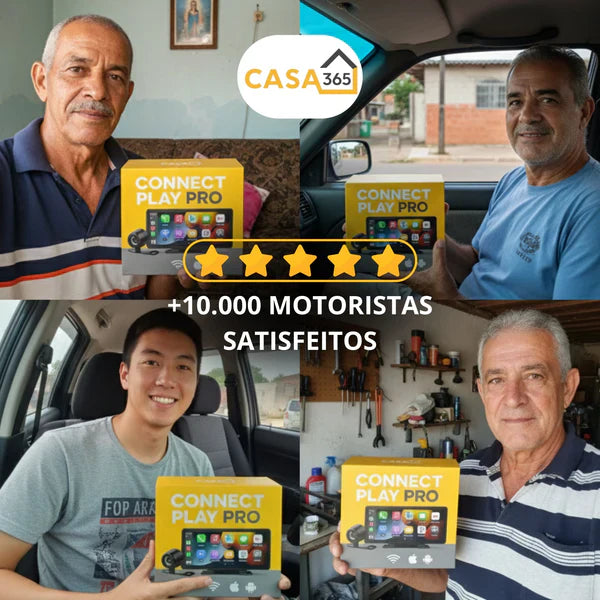 [OFERTA RELÂMPAGO]  - Multimídia Portátil Connect PlayPro + Brinde – Seu Carro Mais Moderno