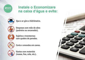(Compre 1 Leve 2) Bloqueador De Ar Economizare - REDUZ Conta De Água 50% + Rosca de Brinde