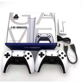 🔥 Mega Promo Console Game Stick M15 Pro 4K 3D 64GB 20mil jogos R36S K5 X12 - Branco 🔥