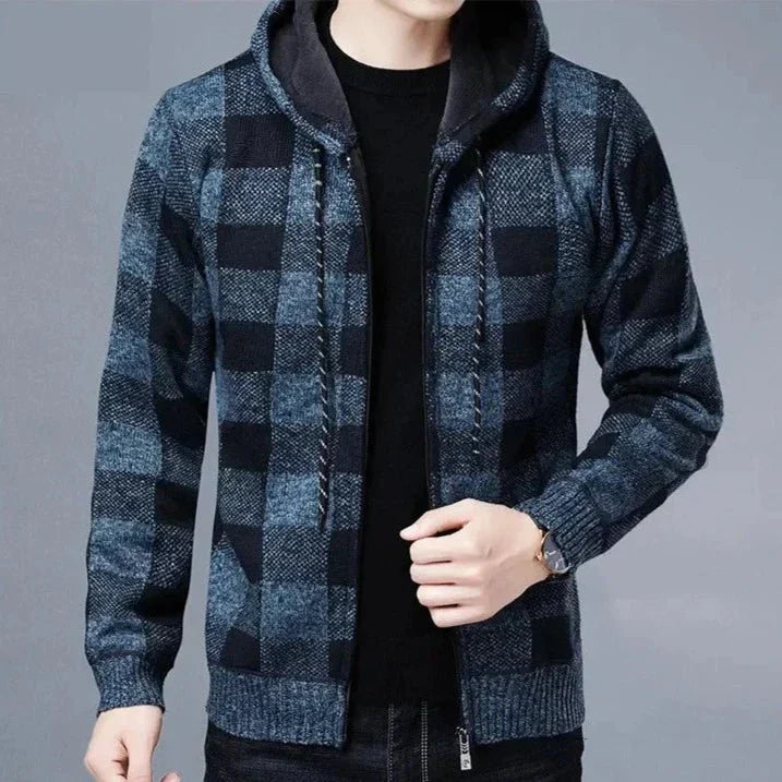 Jaqueta Xadrez com Capuz - Estilo e Conforto