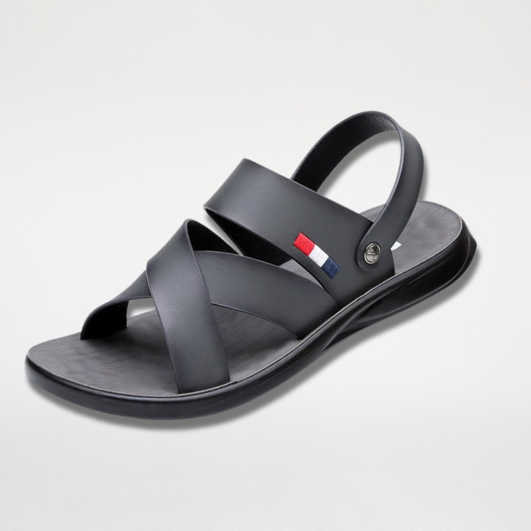 Sandália Masculina de Couro Antiderrapante